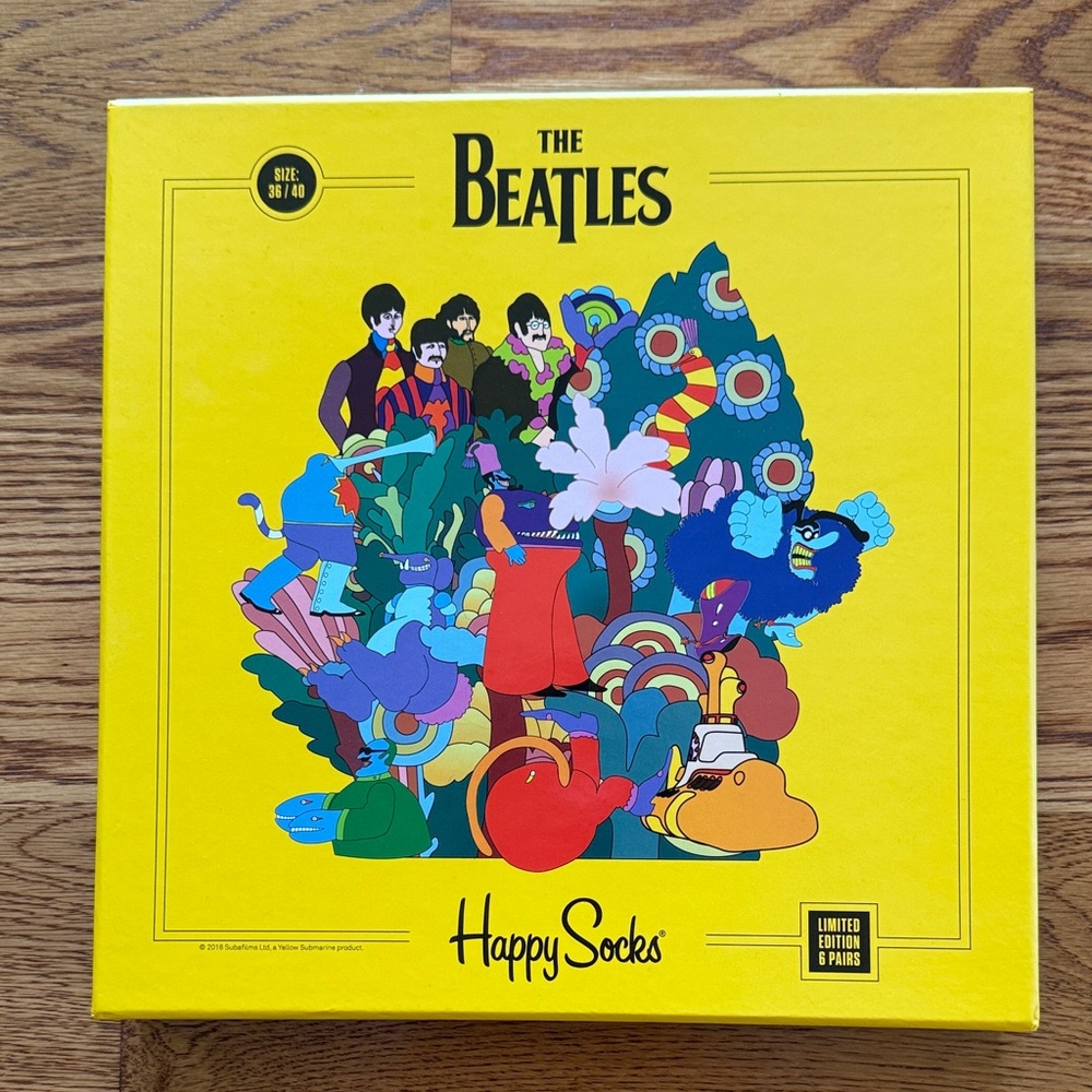 Happy Socks The Beatles Limited Edition Set - Yellow and Multicolor - Picture 2 of 5